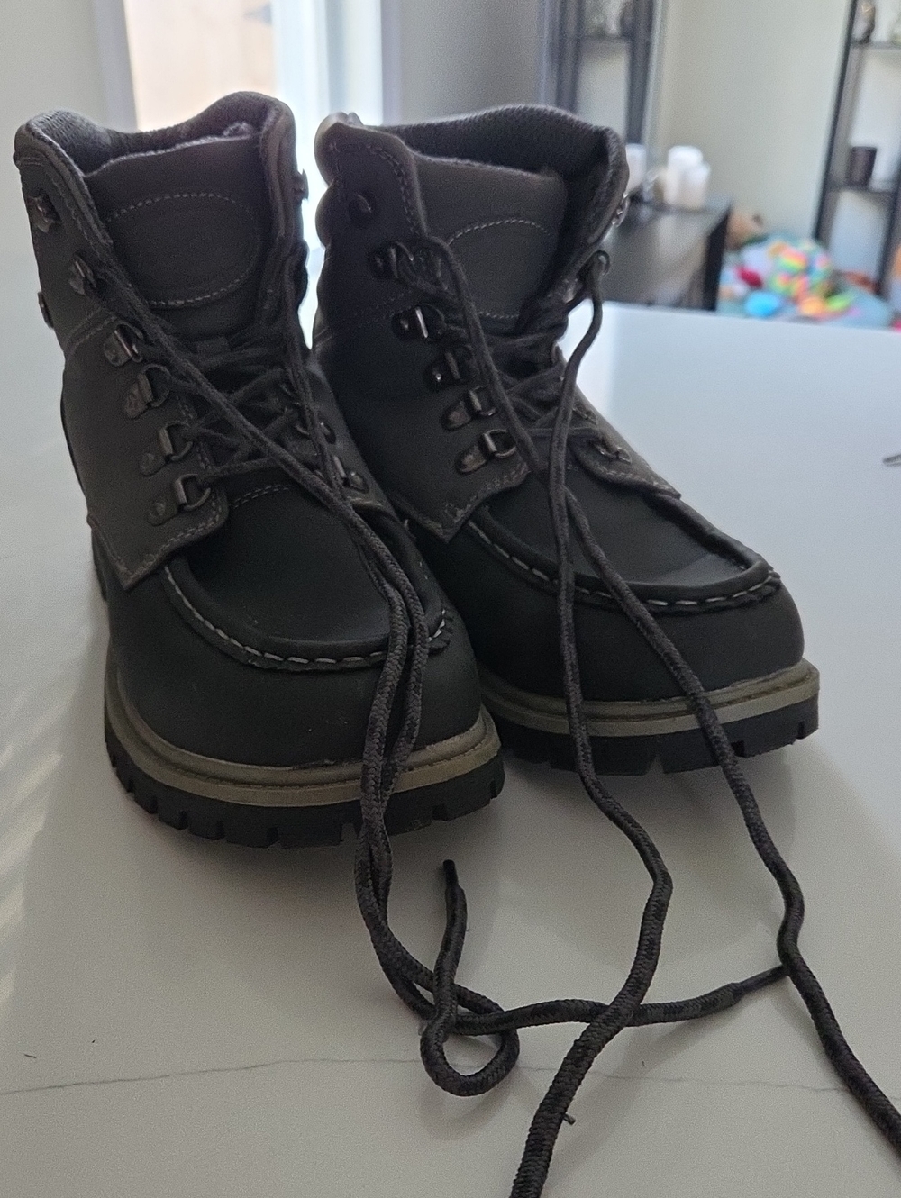 Lugz Meramec Men's Moc Toe Boots - Size 9.5 Grey